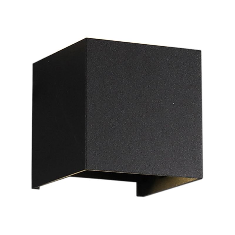 Modern Metal Wall Sconce Square Shape Wall Light with Acrylic Shade for Living Room