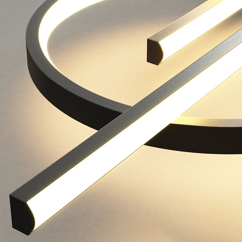 Contemporary Island Light Linear Metal 5 Light Island Chandelier Lights