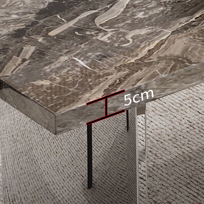 Glossy Brown Dining Table Set 1/4/5/7 Pcs Dinette Set with Faux Leather Chairs