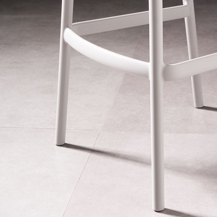 Sgabello da bar con barba da barra scandinava in plastica da 30 pollici per cucina