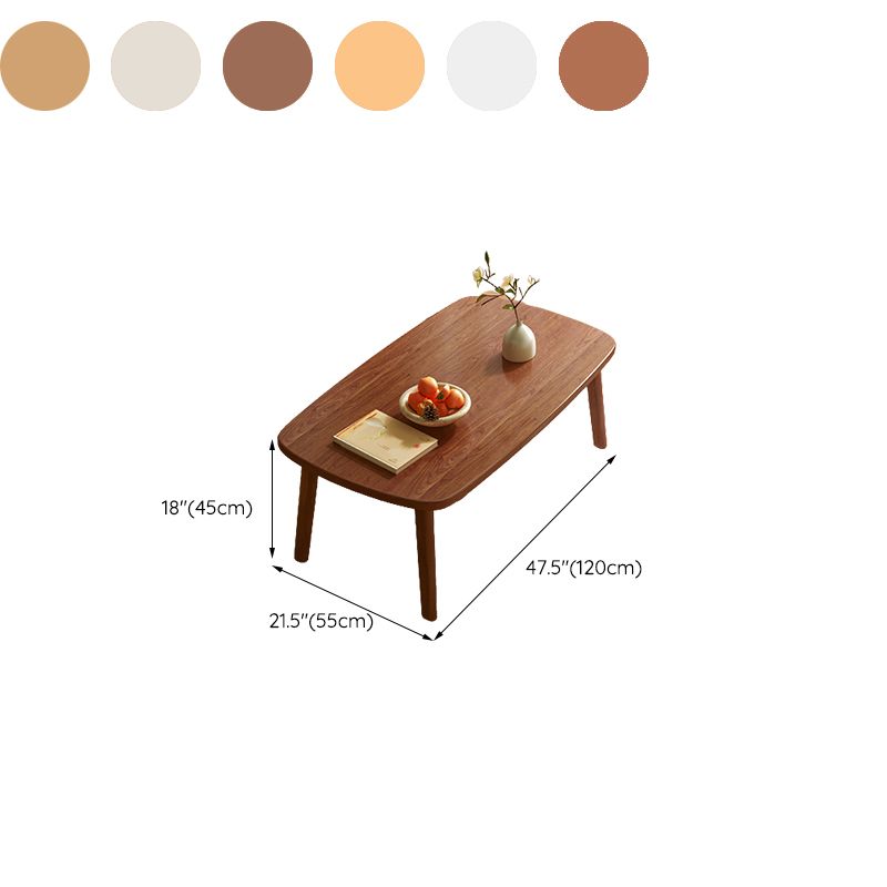 17"H Contemporary Side Table Solid Wooden Oak Accent Side Table