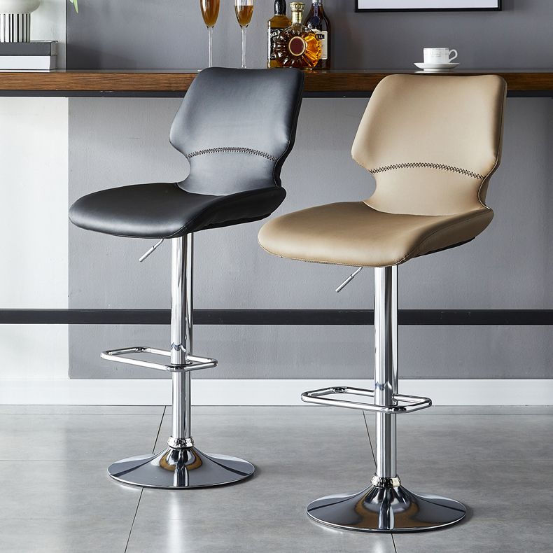 Modern Liftable Bar-stool Metal Counter Bar Stool with Metal Legs for Kitchen