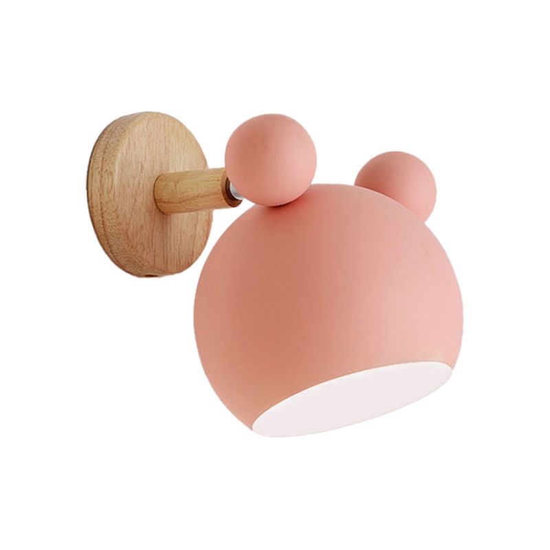 Metal Wall Lights Modern Macaron Style 1 Light Wall Sconce for Living Room