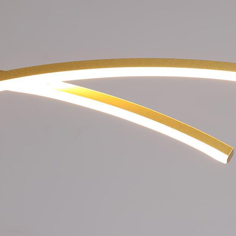 LED Kitchen Island Lighting Contemporary Golden/Black Ceiling Light for Room