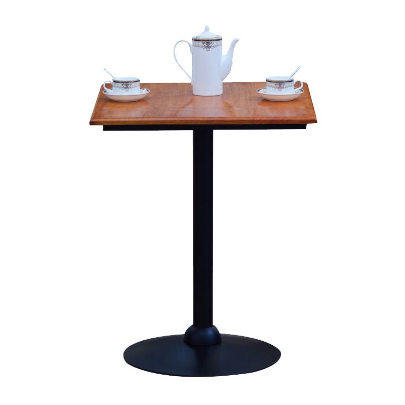 Industrial Style Bistro Bar Table Solid Wood Top Bar Table for Dining Room