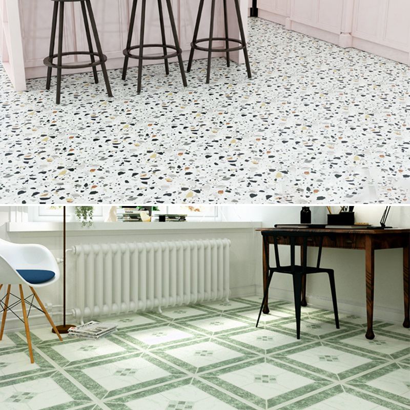 Peel and Stick PVC Flooring Matte Vinyl Flooring with Diamond Look