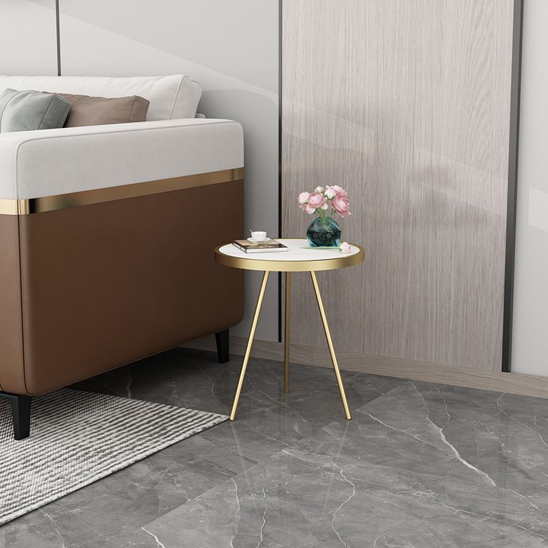 Round End Table Modern Minimalist Side End Table for Living Room