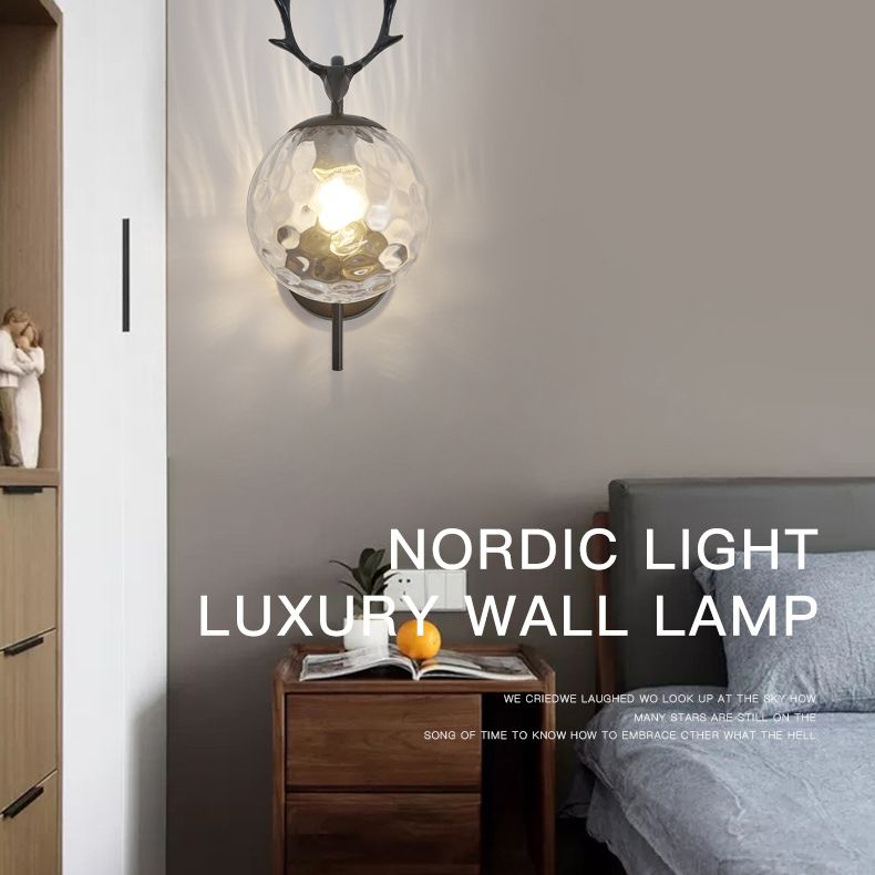 Modern Creative Style Global Wall Light Sconce Glass 1 Sconces Light