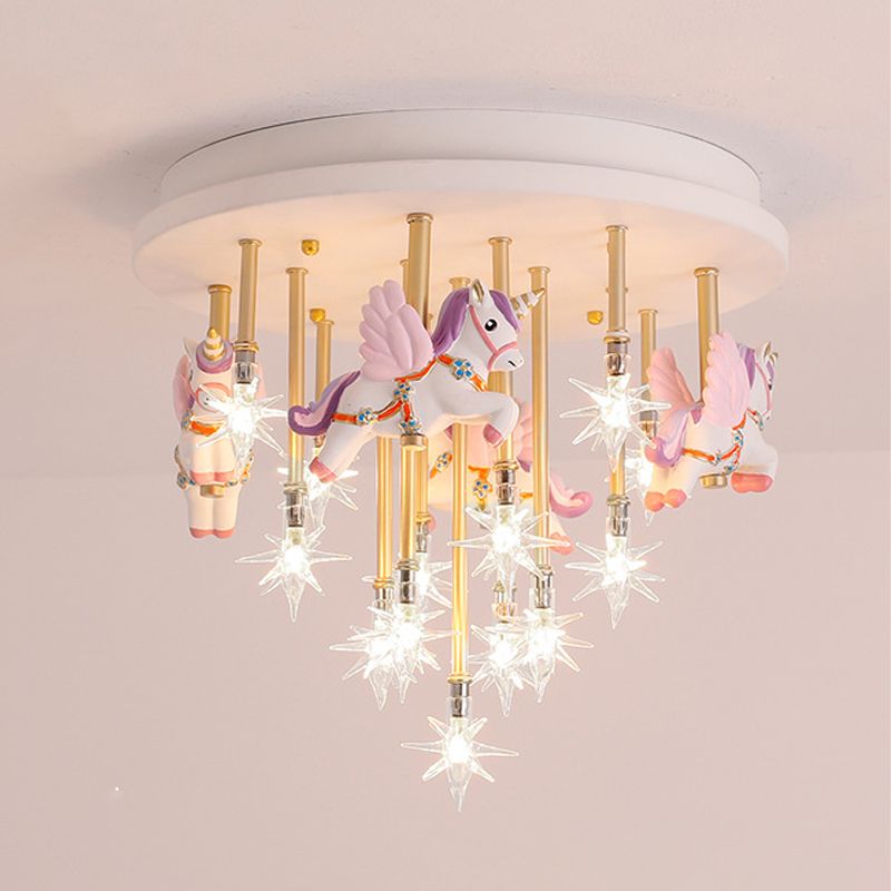 Multi Lights Cartoon plafondlamp Helder Star Shade Eigentijds inbouwlicht