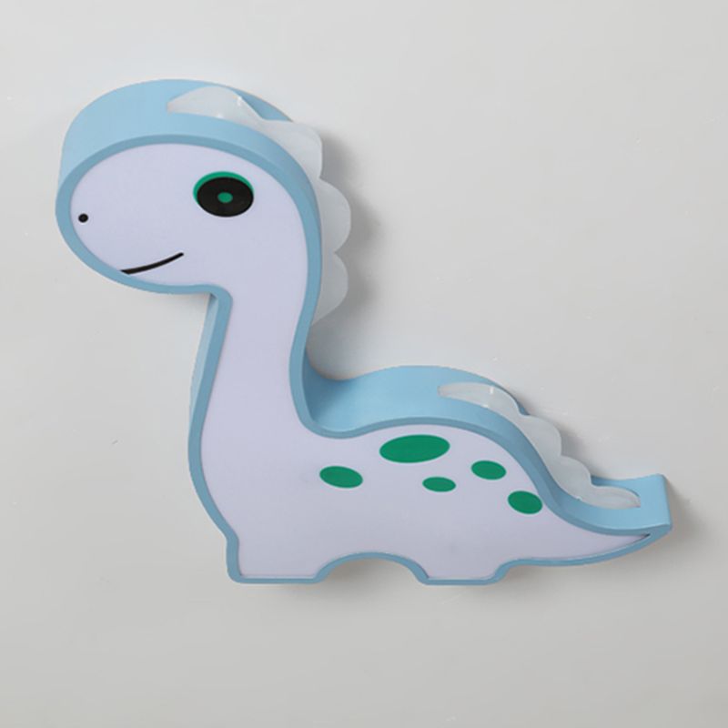 Dinosaur Shape LED Ceiling Lamp Modern Iron 1 Light Flush Mount for Children's Room