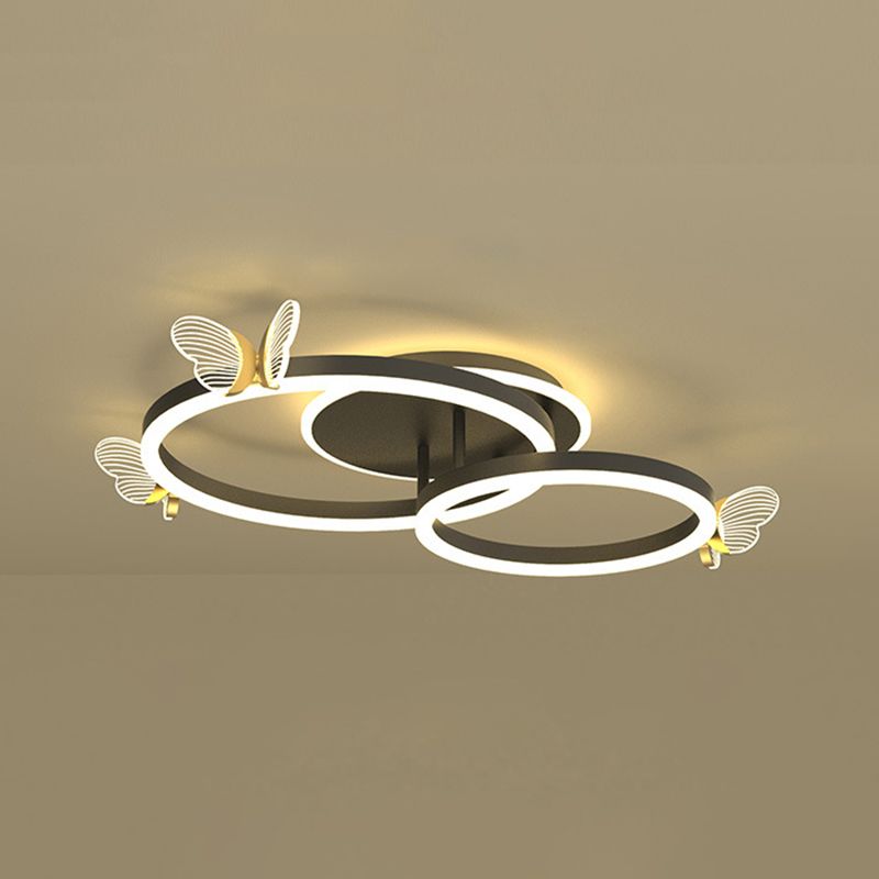 Multi Lights Acryl Deckenmontage Moderne Ring Bündige Fassung Led Licht