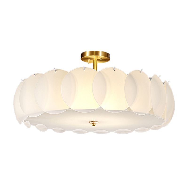 Modern Ceiling Light Creative Flush Mount Ceiling Light Fixture with Glass Shade