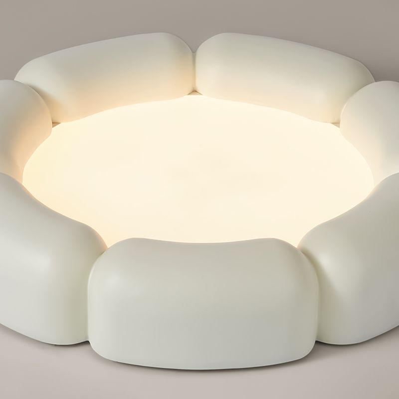 Metal and Acrylic LED Flush Mount Contemporary Round Ceiling Flush