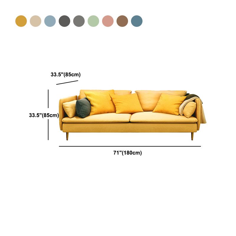 Contemporary Cushions Standard Pillow Top Arm Slipcovered Sofa