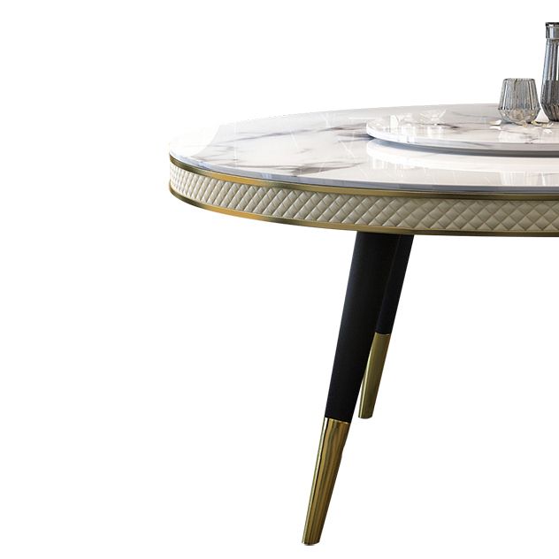 Contemporary Style Round Table Set 1/4/5/6/7/9 Pieces Dining Set for Home