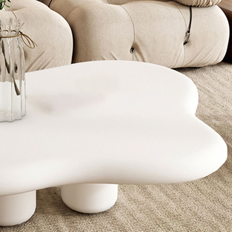 Scandinavian Wooden Coffee Cocktail Table Free form 3 Legs Cocktail Table