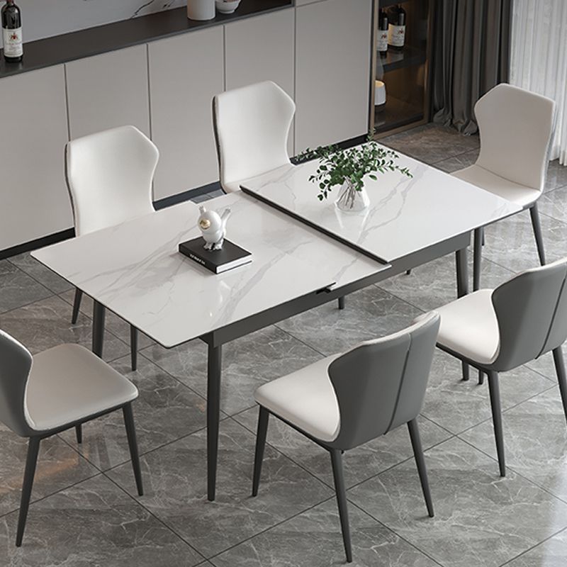 Modern Sintered Stone Kitchen Table Home Extendable Dining Table