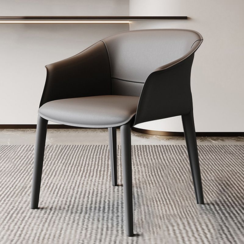 Arms Included Barrel Chair Barrel Sloped Arm Accent Chair with Legs