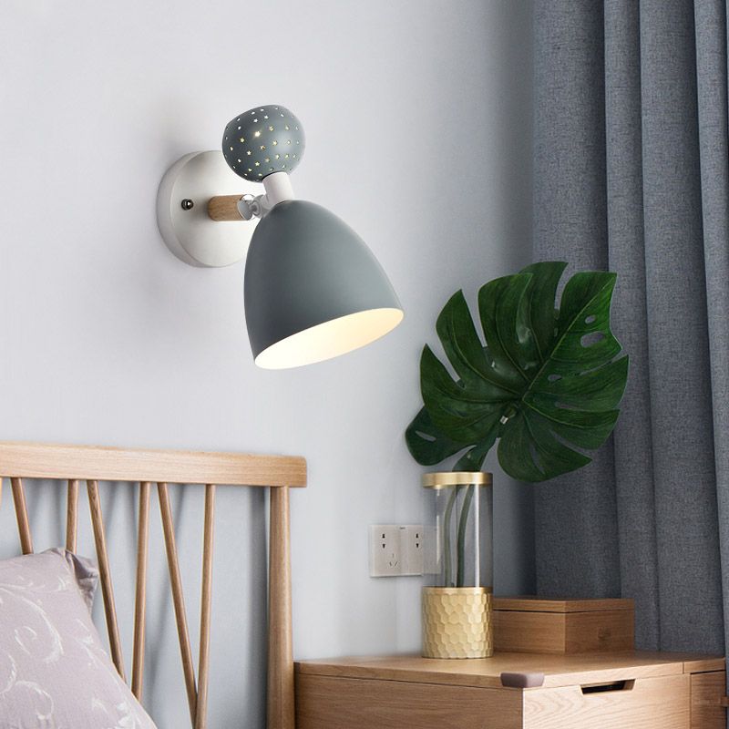 Geometric Shape Metal Wall Light Nordic Macarons 1 Light Wall Mount Light