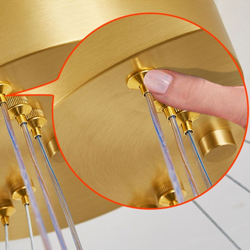 Lámpara colgante de techo de lámpara colgante de múltiples capas para el salón