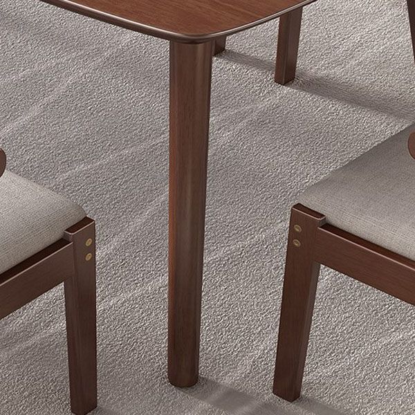 Traditional Dining Table Set 1/2/5/7 Pcs Solid Wood Dining Table and Cow Horn Chairs