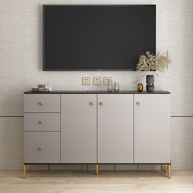 Glam Manufactured Wood TV Stand Bedroom TV Cabinet with 3 Drawers