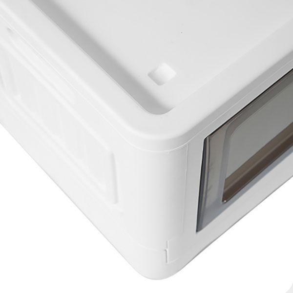 White Storage Cabinet Contemporary Hinged Wardrobe Cabinet for Bedroom