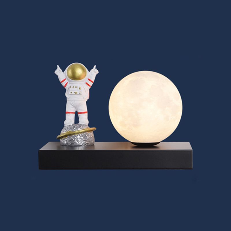 Modern Metal Wall Sconce Ball Shape Wall Light with PLA Shade for Bedroom