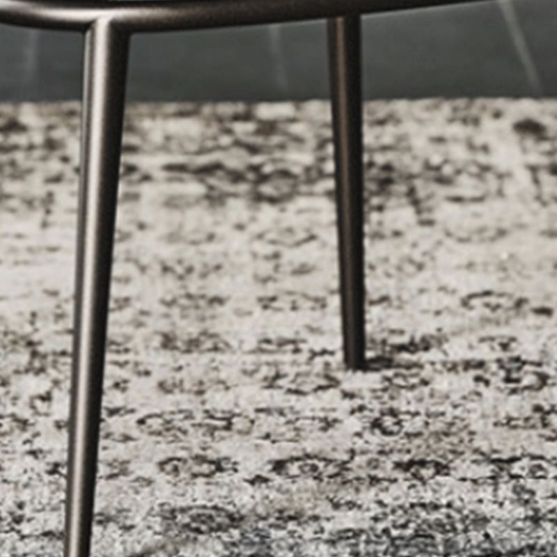 Modern Dining Chairs Armless Dining Chairs with Metal Legs for Kitchen