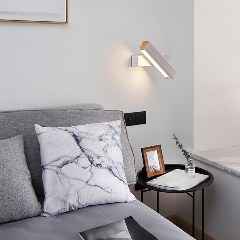 Square Shade Metal Wall Sconce Modern Style 1 Light Wall Mounted Light