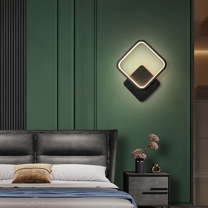 Linear Shape Metal Wall Light Modern Style Single Light Wall Mount Lighting