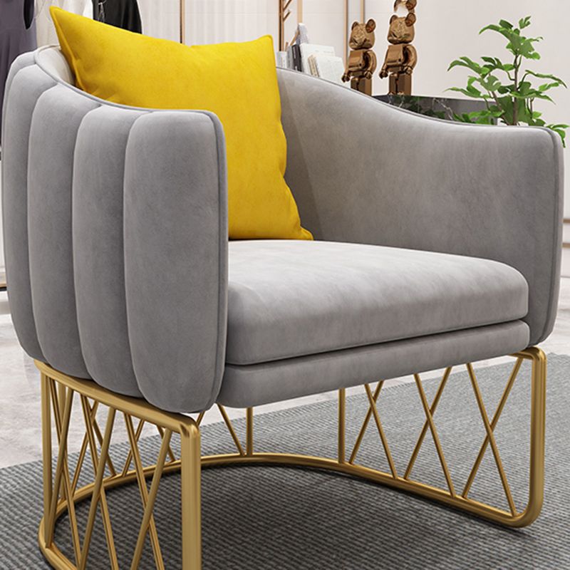 Velvet Contemporary Standard Sofa Sloped Arm Sofa for Living Room, Apartment