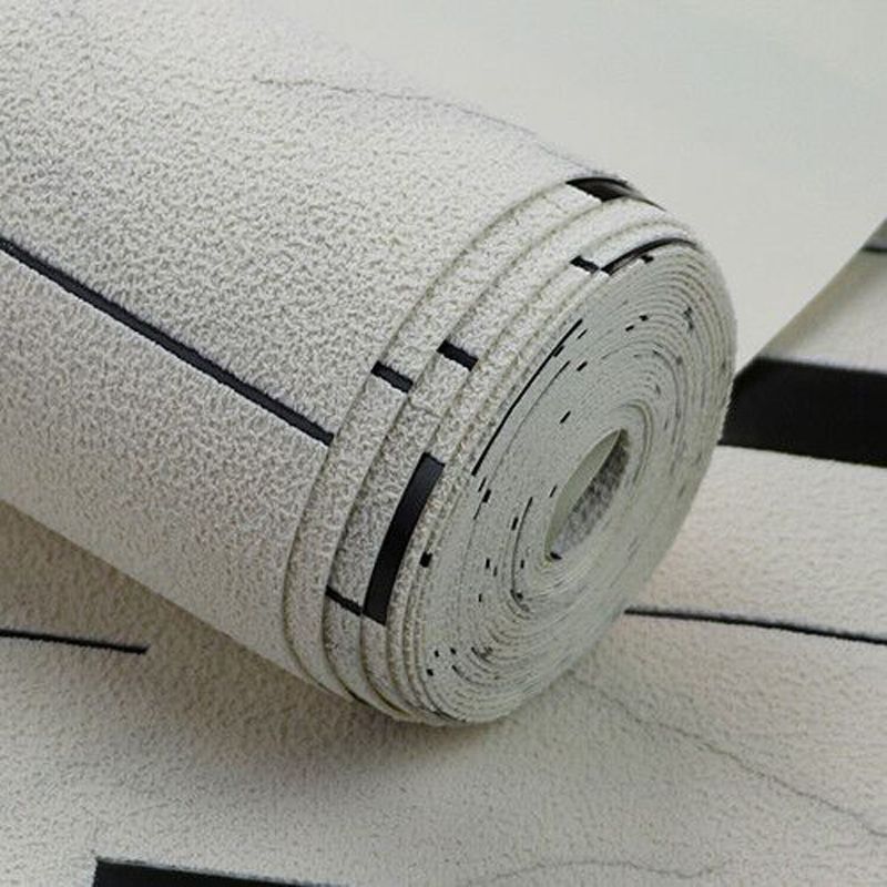 Modernist Geometric Wallpaper Roll Dark Color Patchwork Wall Covering for Accent Wall