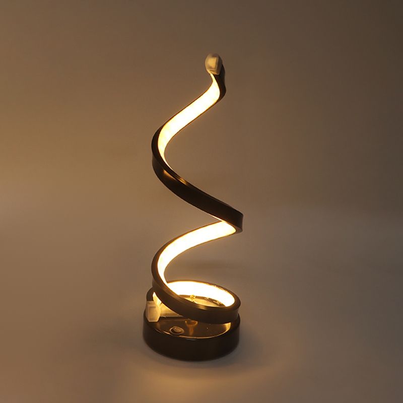 Linear Nightstand Lamp Contemporary Metal Nightstand Lamps for Bedroom and Club