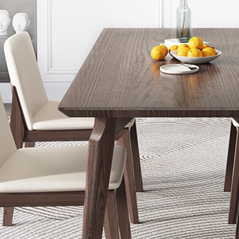 4-foot Solid Wood Table Rectangle Modern Fixed Dinner Room Kitchen Table