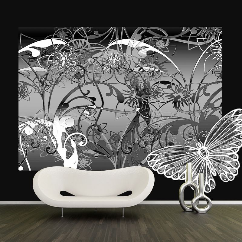 Environment Friendly Wall Mural Wallpaper Butterfly Sitting Room Wall Mural