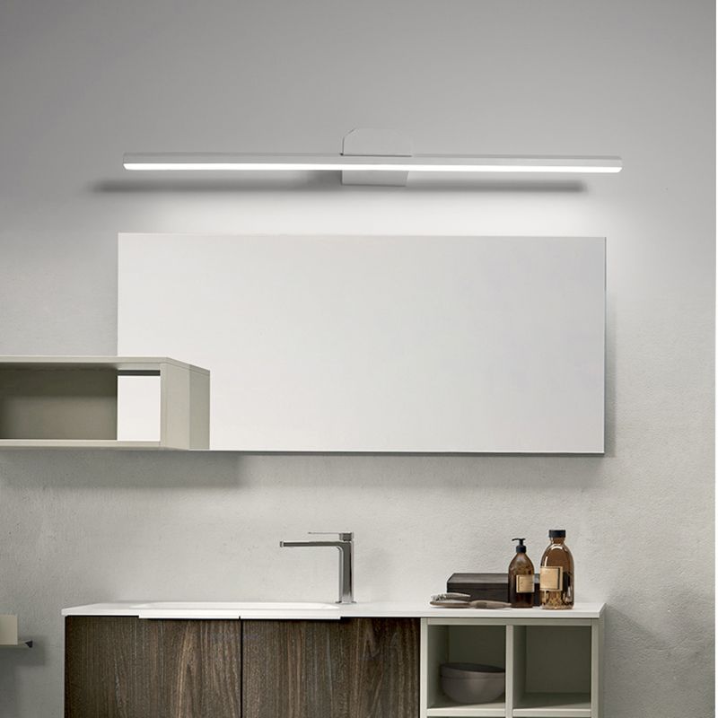 Long Strip Wall Mounted Light Fixture Modern Style LED Vanity Lights for Bathroom