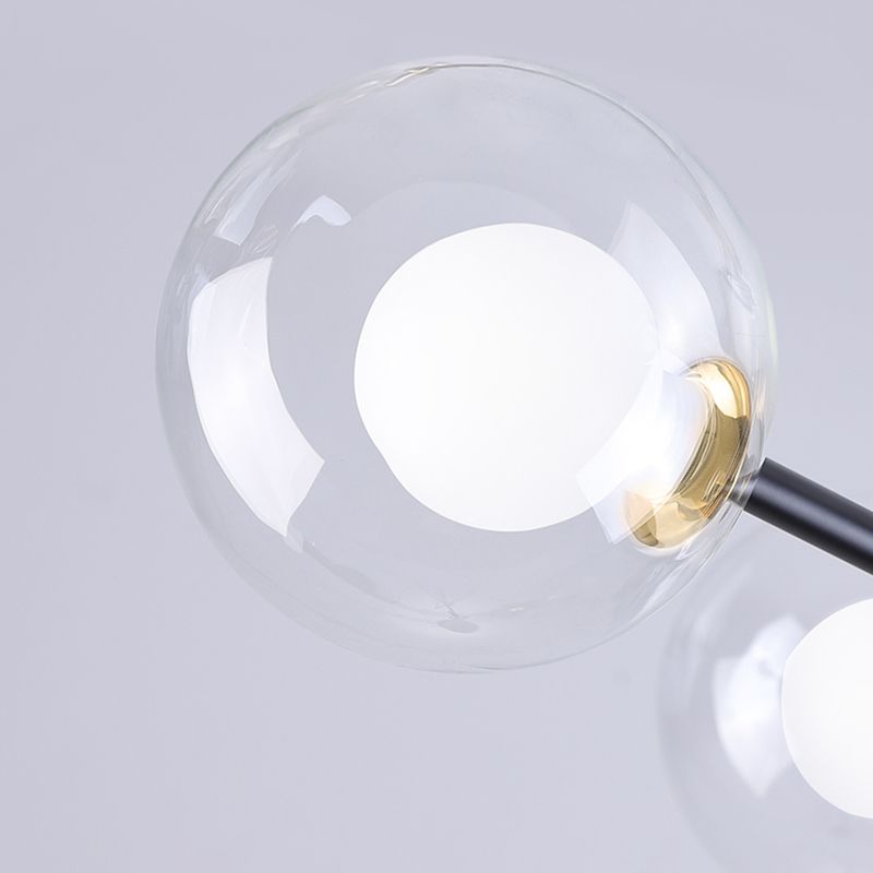 Moderni lampadari a LED Bubble lampadario lampadario Fissature di illuminazione vetro