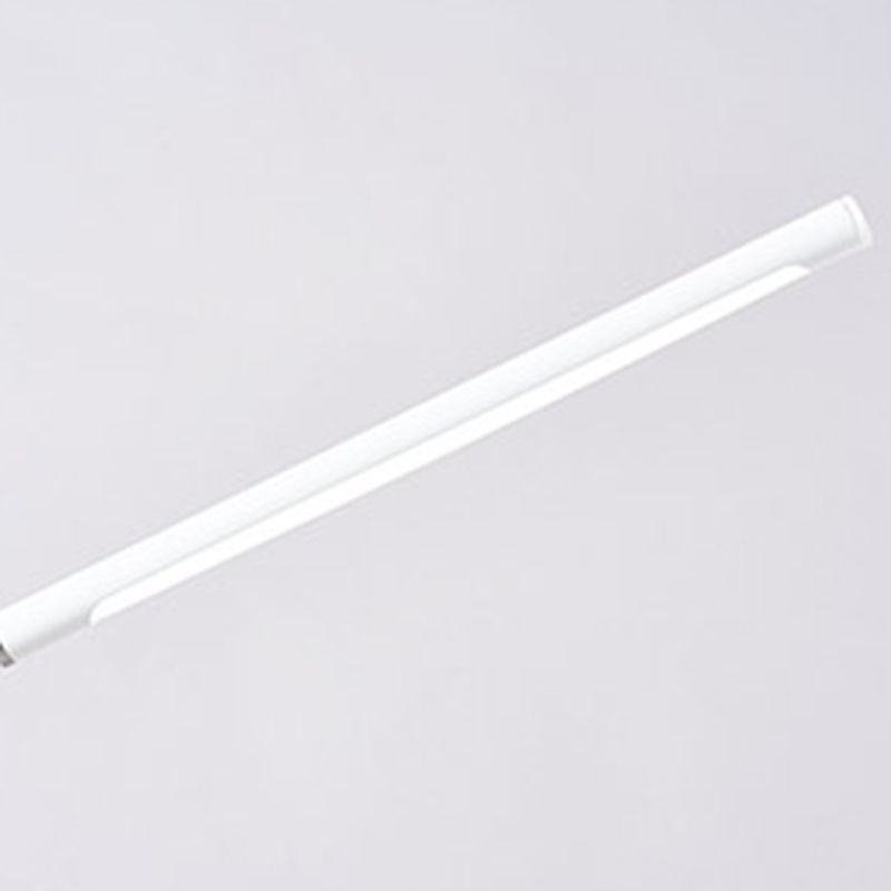 Luz de metal de forma lineal Luz de piso moderna de 1 luces de lámpara