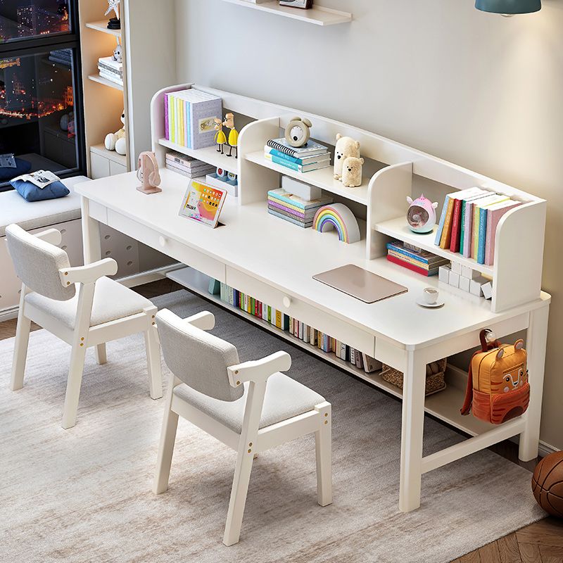 Wooden Desk Kids Desk 23.6" W Bedroom Writing Corner Kids Desk and Chair