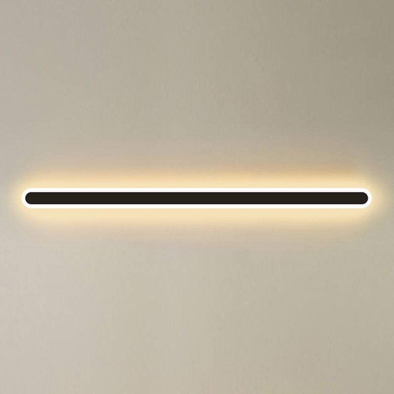 Lampes murales linéaires de style moderne métal 1 éclairage mural clair