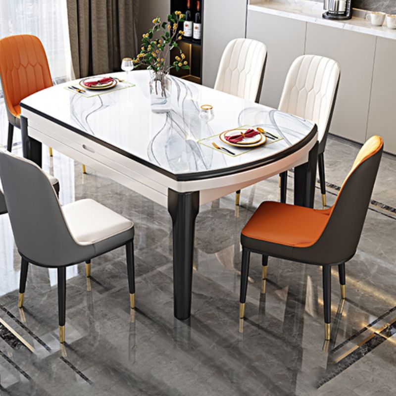 SinteredStone Dining Table Set 7 Pieces Dining Set for Kitchen