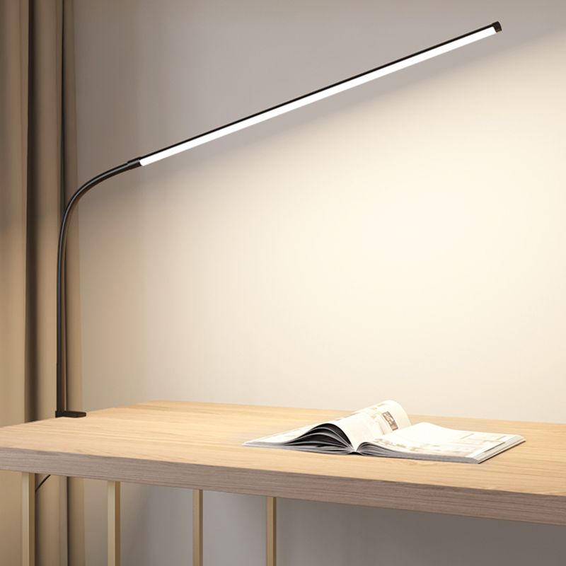 1 Leichte lineare Tischbeleuchtung moderner Metalltischlicht für Schlafzimmer