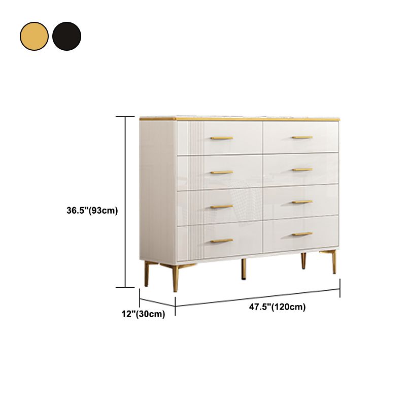 Contemporary Glam Storage Storage Chest White Storage Chest Dresser
