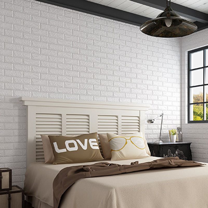 Industrial Wall Plank 3D Print Bedroom Living Room Wall Panels Set of 10