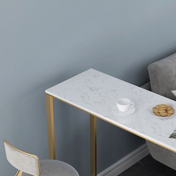 Industrial Sintered Stone Pub Set 1/3 Piece Storage Bar Table with Upholstered Stool