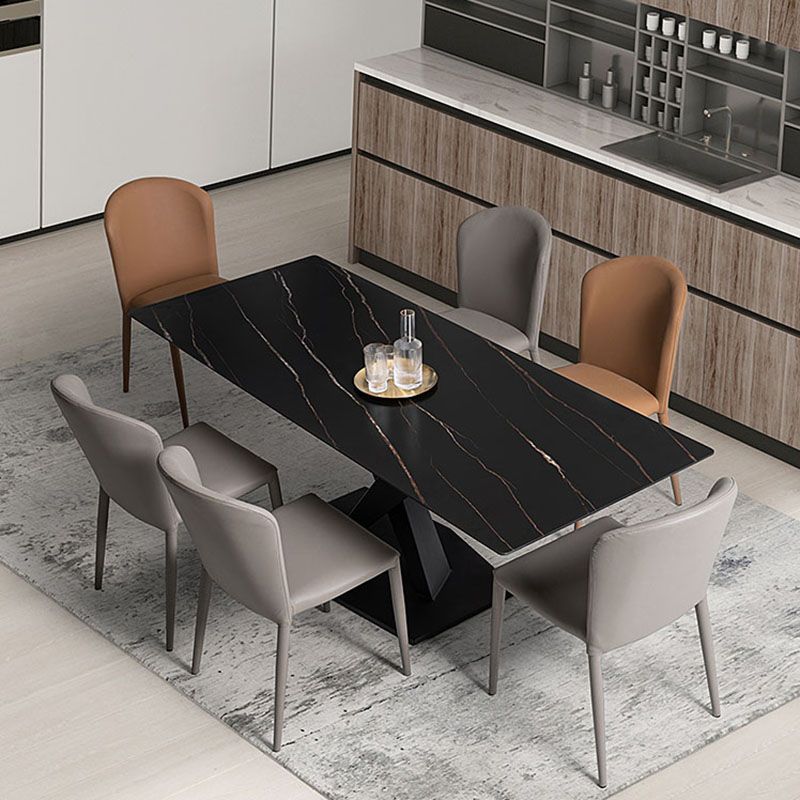 Silla lateral de comedor industrial de metal Silla lateral con respaldo de orejas para comedor (juego de 2)