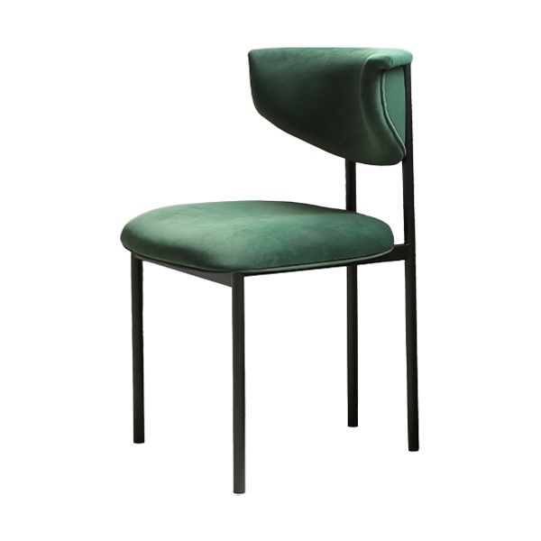 Contemporary Open Back Upholstered Dining Side Chair for Home