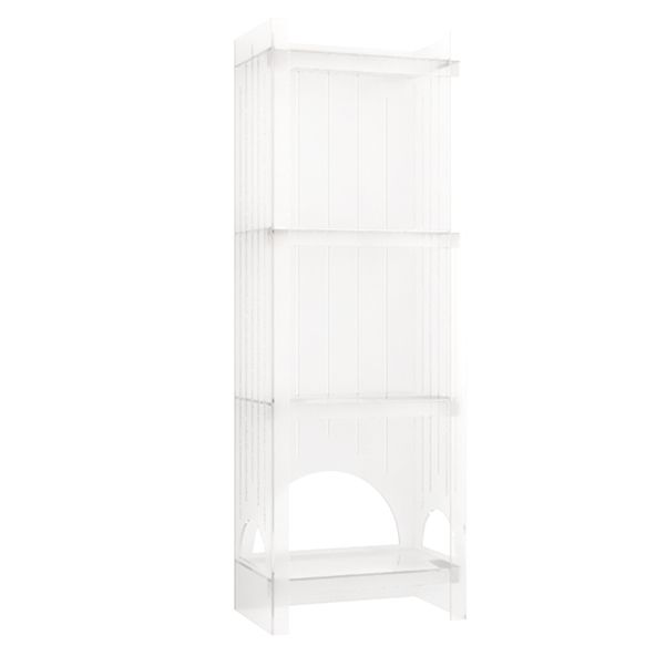 Acrylic Closed Back Storage Bookshelf Nordic Home Office Standard Bookcase