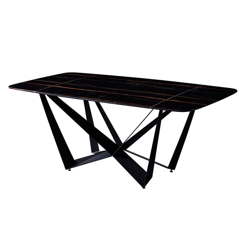 Modern Dining Set 1/4/5/7 Pcs Rectangle Dining Table with Wingback Chairs